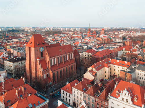 Obraz na płótnie Sunset in Torun w salonie