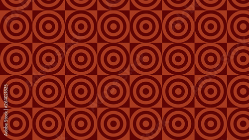 Dark Red Concentric Circles Pattern Background