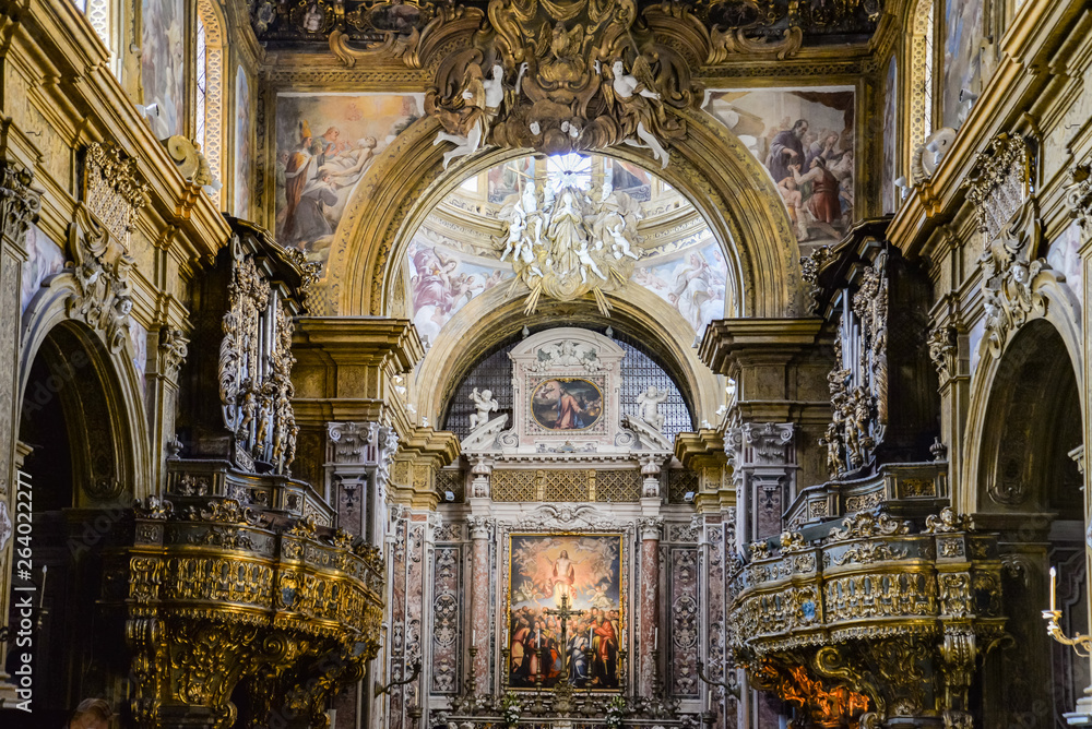 San Gregorio Armeno church in Naples, Italy