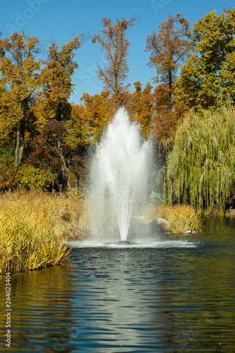 autumn fountain