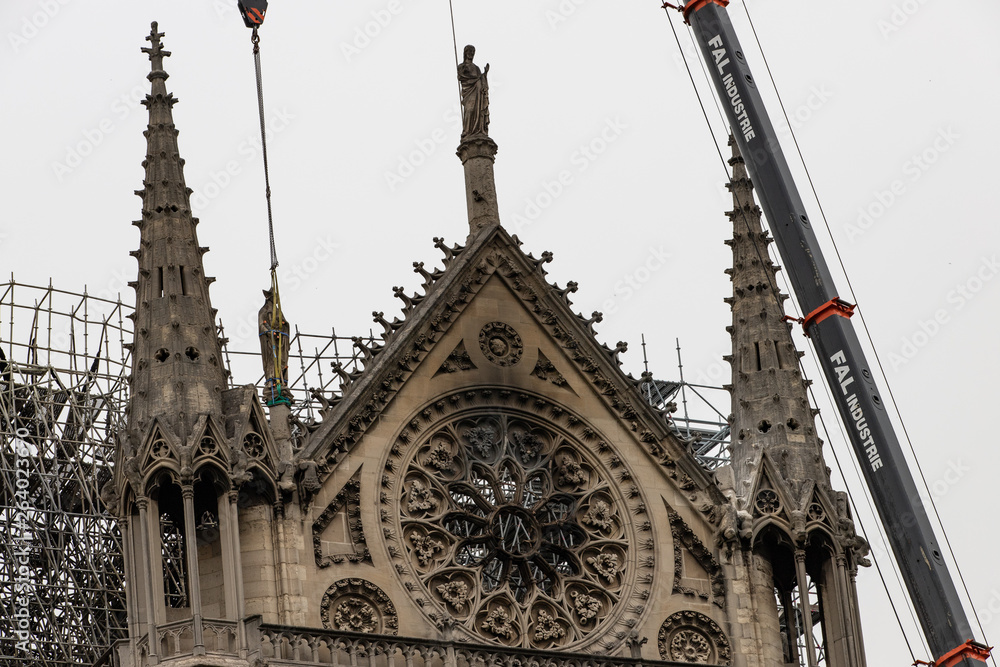Notre Dame de Paris après l'incendie