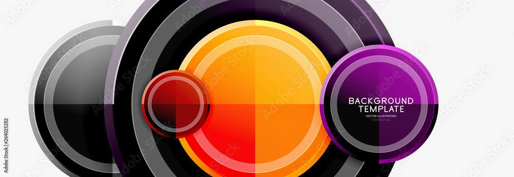 Circular pattern, abstract circles composition Circular pattern, abstract circles composition