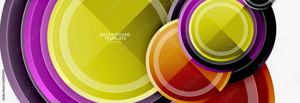 Circle geometric abstract background template for web banner, business presentation, branding, wallpaper Circle geometric abstract background template for web banner, business presentation, branding, wallpaper
