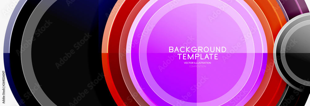 Circular pattern, abstract circles composition Circular pattern, abstract circles composition