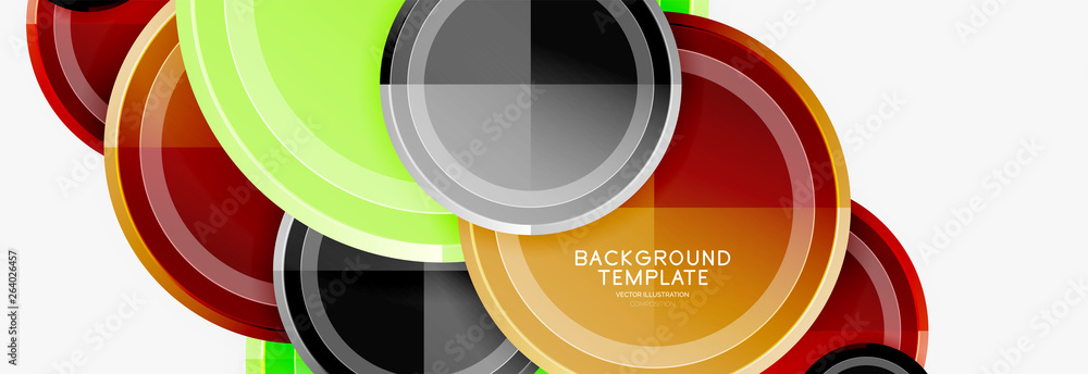Circular pattern, abstract circles composition Circular pattern, abstract circles composition