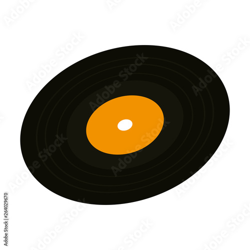 vinyl disc isolated icon