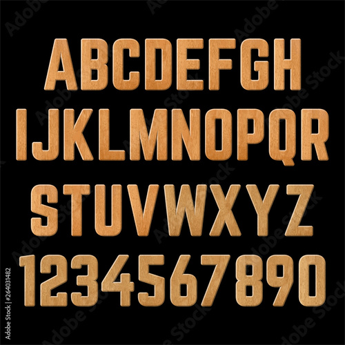 Wood letters