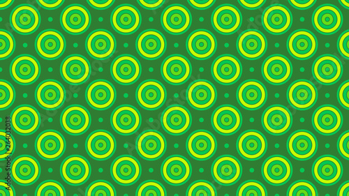 Green Seamless Concentric Circles Background Pattern Image