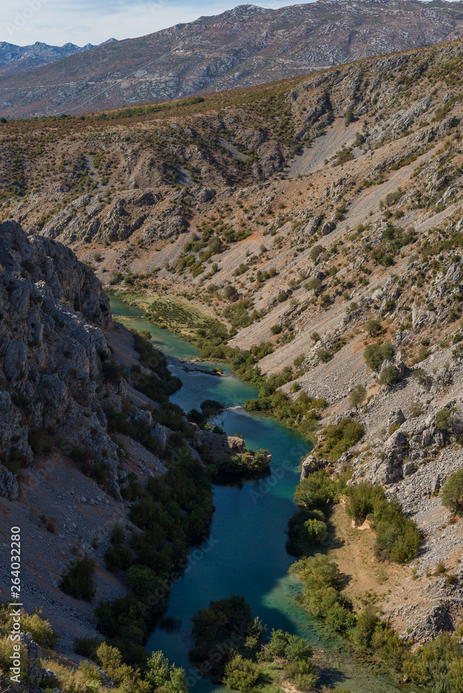 Zrmanja canyon, River zrmanja in Zadar county, Dalmatia, Croatia