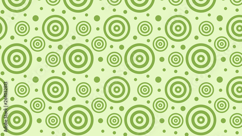 Light Green Seamless Concentric Circles Pattern Background