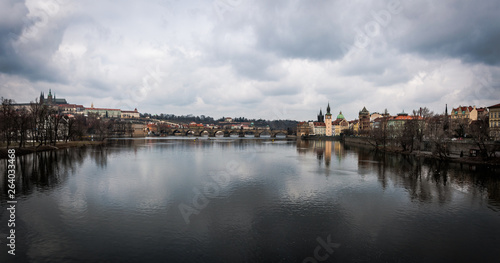 Panoramic view of main points of interest in PRague © Vladyslav