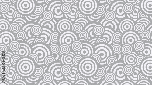 Light Grey Overlapping Concentric Circles Pattern Background