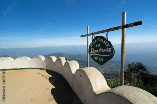 Beautiful view with a sign at Lipton Seat photo