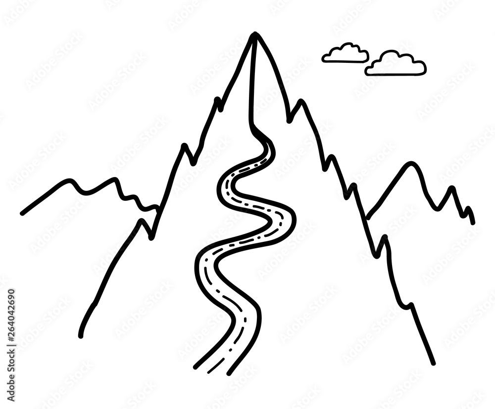 Obraz premium Road to the montains