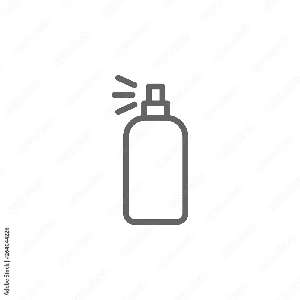 spray outline icon. Elements of Beauty and Cosmetics illustration icon. Signs and symbols can be used for web, logo, mobile app, UI, UX spray outline icon. Elements of Beauty and Cosmetics illustration icon. Signs and symbols can be used for web, logo, mobile app, UI, UX
