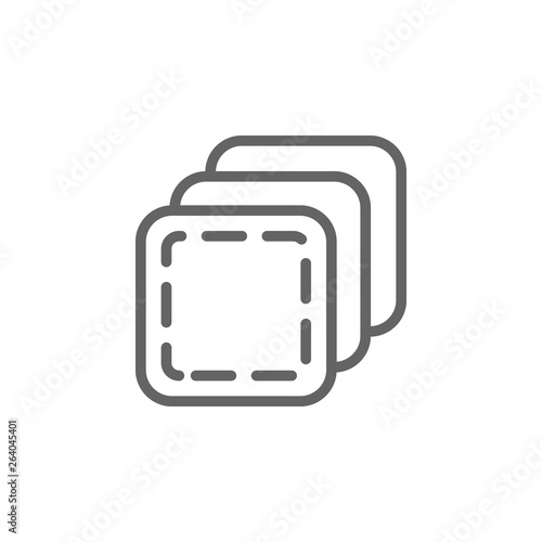 cotton outline icon. Elements of Beauty and Cosmetics illustration icon. Signs and symbols can be used for web, logo, mobile app, UI, UX