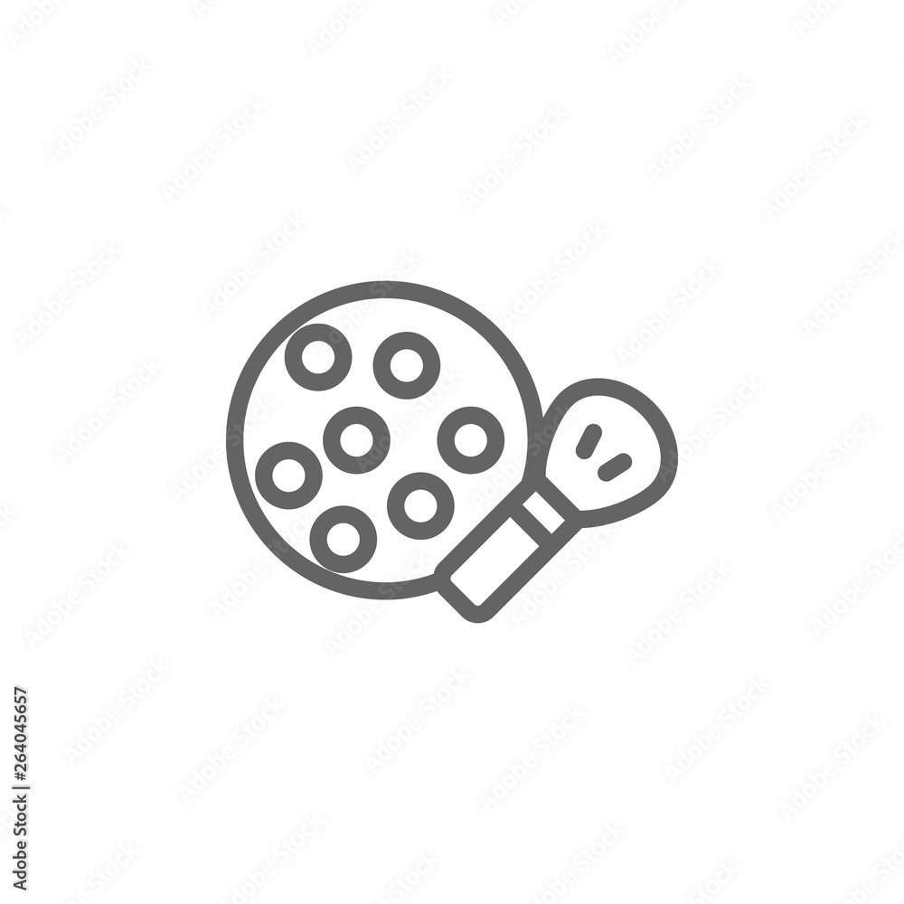 powder outline icon. Elements of Beauty and Cosmetics illustration icon. Signs and symbols can be used for web, logo, mobile app, UI, UX powder outline icon. Elements of Beauty and Cosmetics illustration icon. Signs and symbols can be used for web, logo, mobile app, UI, UX