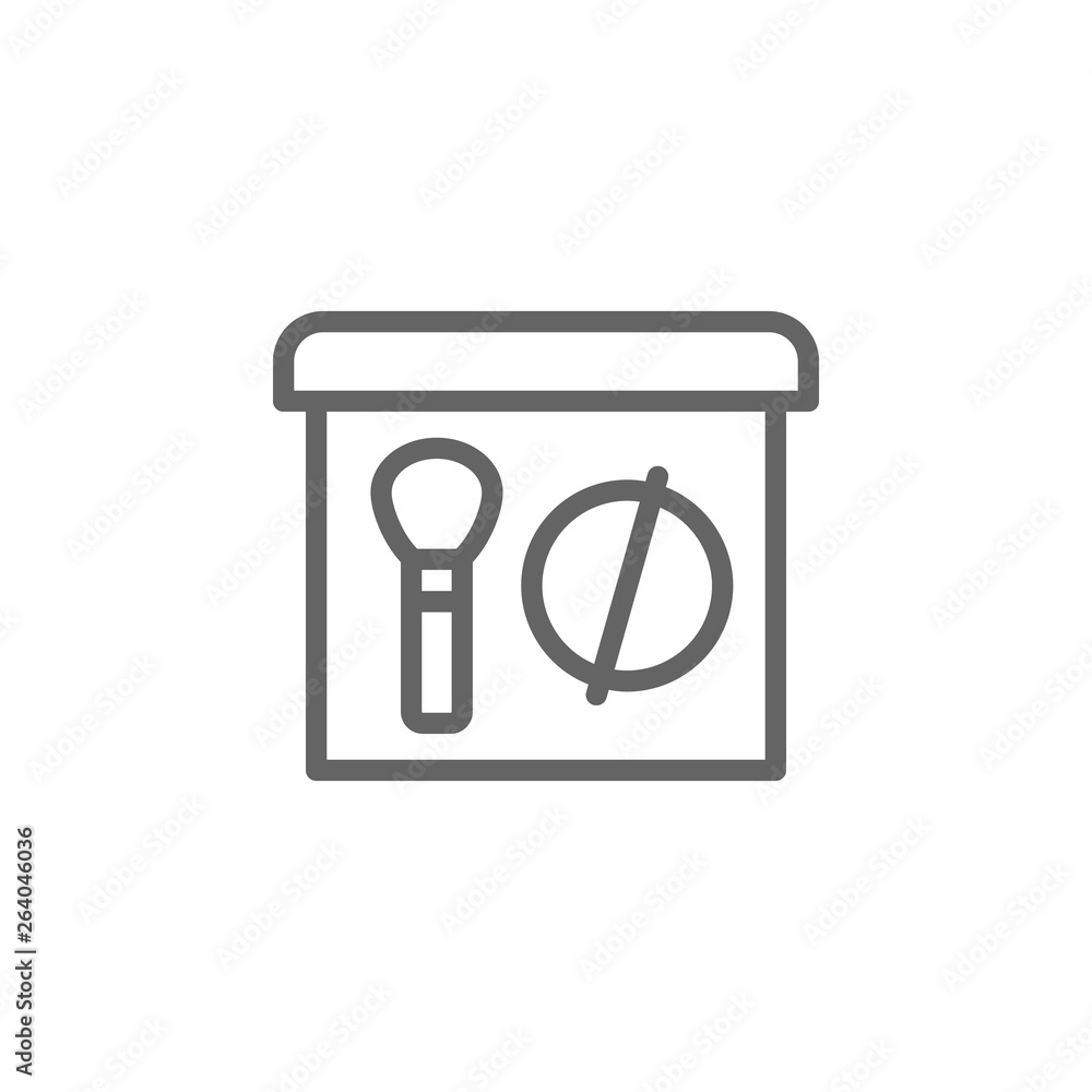 blush outline icon. Elements of Beauty and Cosmetics illustration icon. Signs and symbols can be used for web, logo, mobile app, UI, UX blush outline icon. Elements of Beauty and Cosmetics illustration icon. Signs and symbols can be used for web, logo, mobile app, UI, UX