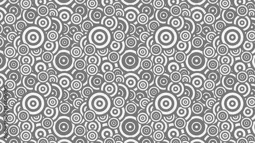 Grey Overlapping Concentric Circles Background Pattern