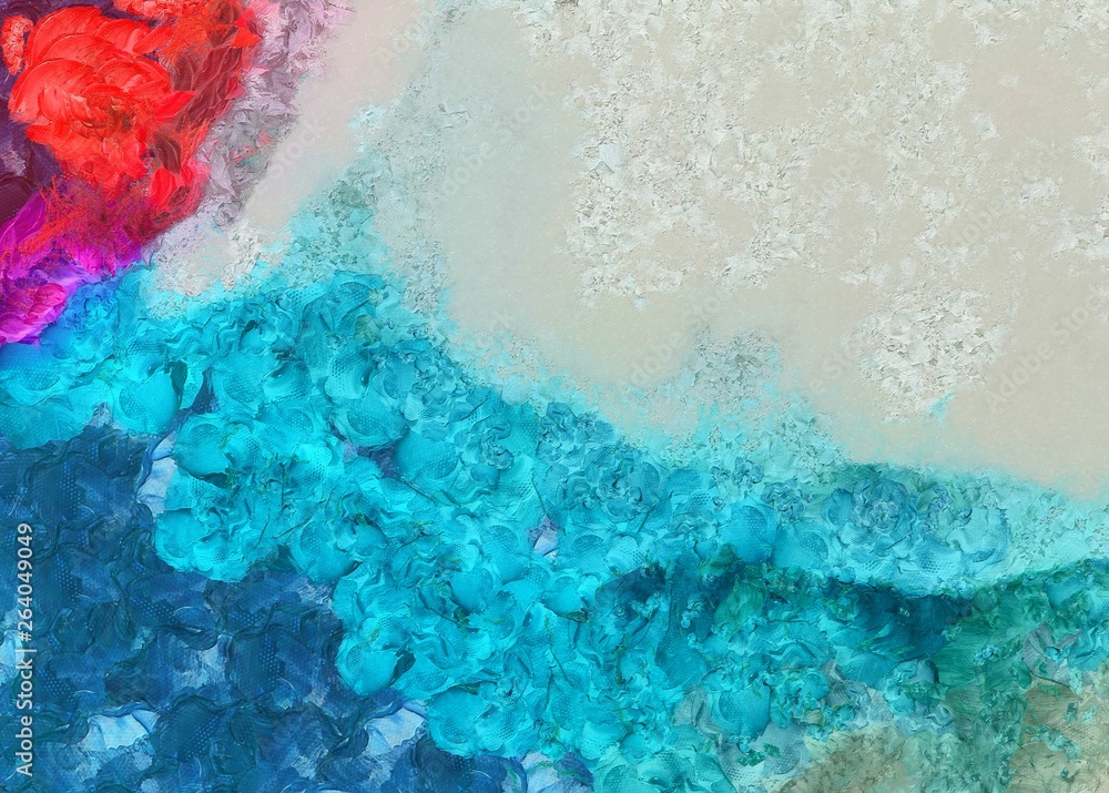 Obraz premium Abstract art grunge texture background. Dirty pattern for graphic design. Creative painting wallpaper. Vintage oil painting on canvas. Simple close up backdrop.