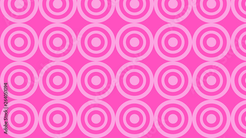 Rose Pink Concentric Circles Pattern Background