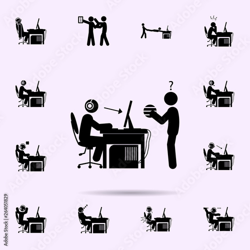 man addiction icon. gamer icons universal set for web and mobile