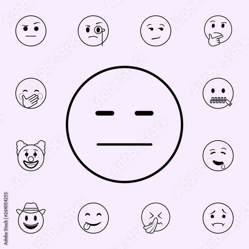 mistrust icon. Emoji icons universal set for web and mobile