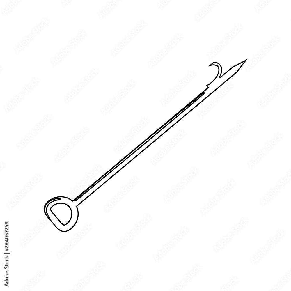Fire hook icon. Element of Fireman for mobile concept and web apps icon. Outline, thin line icon for website design and development, app development Fire hook icon. Element of Fireman for mobile concept and web apps icon. Outline, thin line icon for website design and development, app development