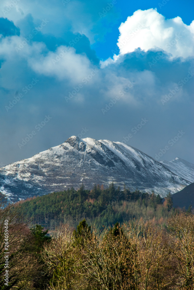 Beautiful mountains in the area Lake District.