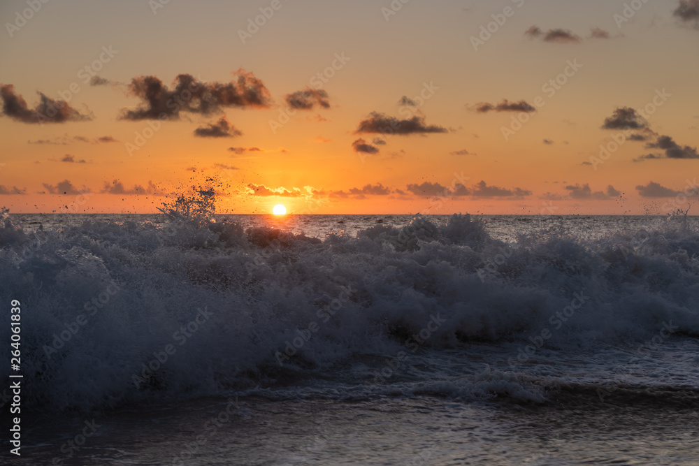 Huge splash and waves at indian ocean Huge splash and waves at indian ocean