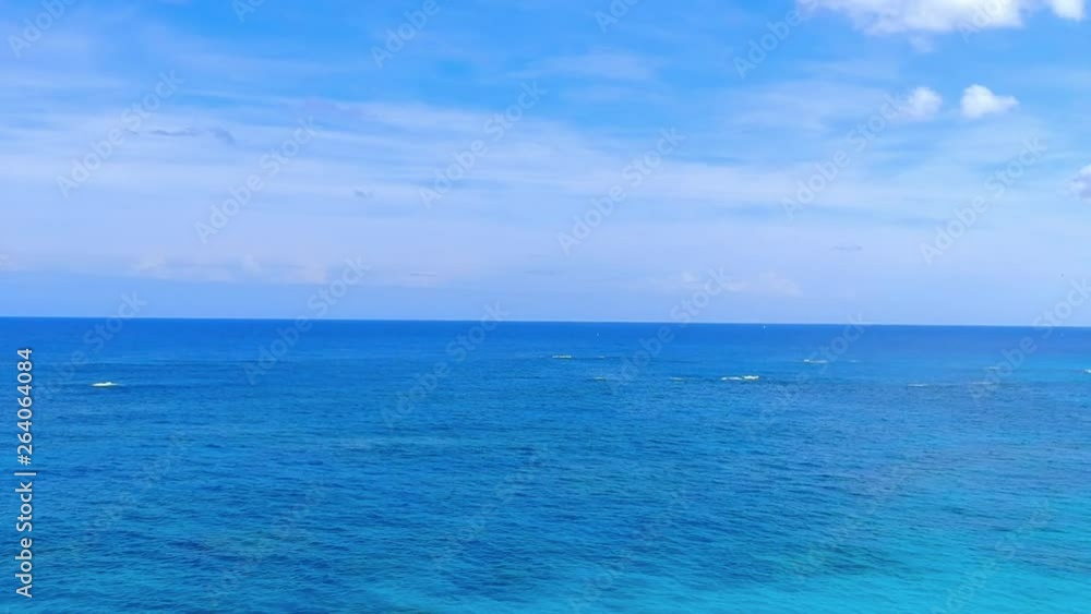 Aerial Ascending: Magnificent View of Ocean of Bermuda in Spanish Point, Bermuda Aerial Ascending: Magnificent View of Ocean of Bermuda in Spanish Point, Bermuda