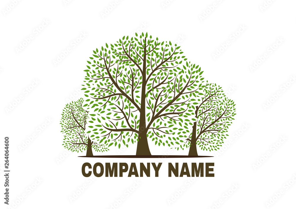 Obraz premium tree vector icon. logo design elements.