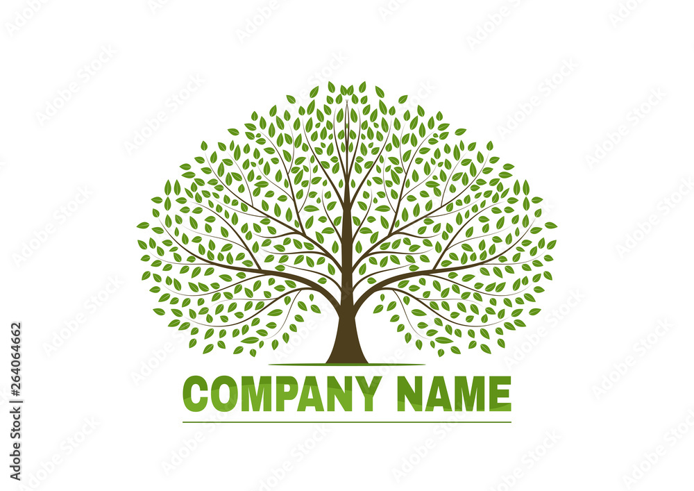 Obraz premium tree vector icon. logo design elements.