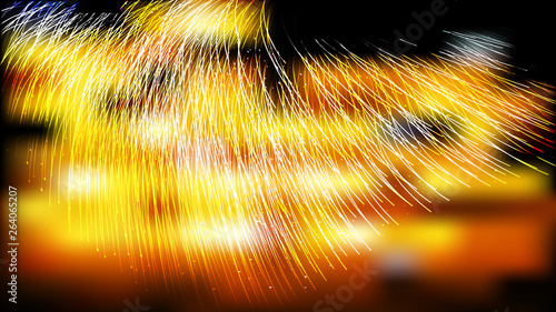Abstract Orange and Black Background Vector