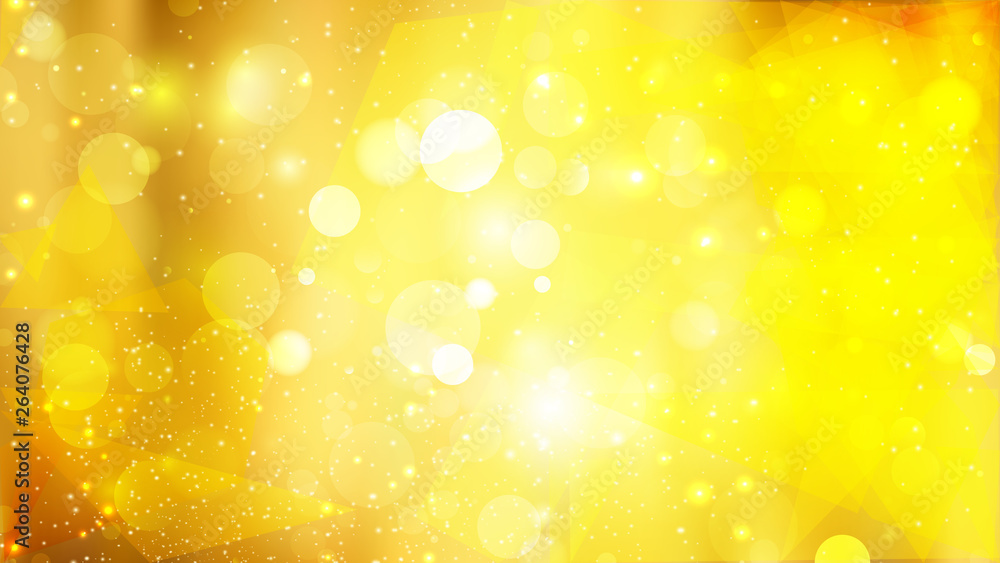 Abstract Orange and Yellow Bokeh Lights Background Vector Stock Vector ...