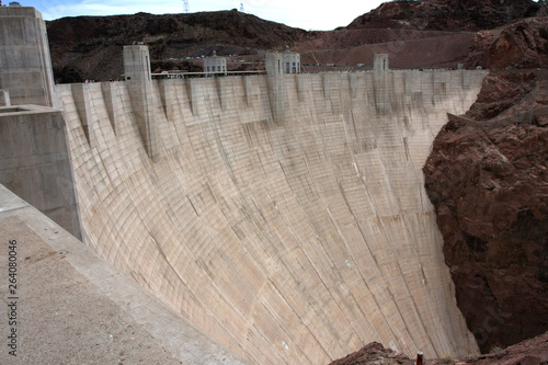 Photography The Hoover Dam just between Nevada and Arizona