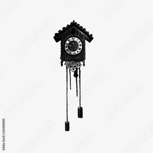 Cuckoo clock in vintage style