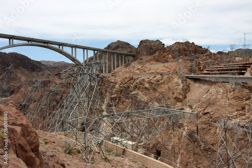 Photography Electric energy producing facilities of the Hoover Dam
