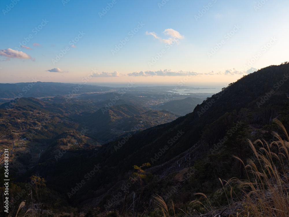 View from Mt. Maki in Kumano Kodo ,Japan