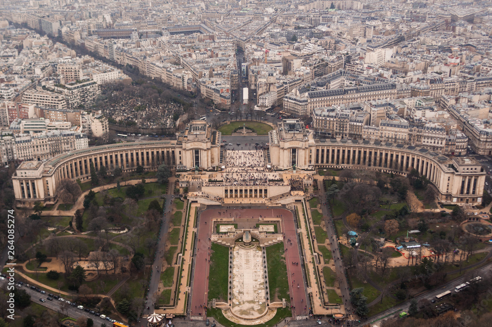 Palais de Chaillot seen from the Eiffel Tower