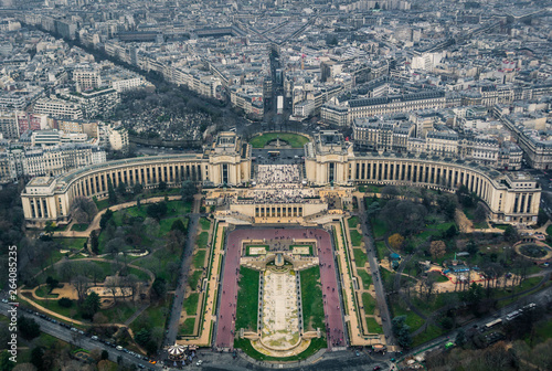 Palais de Chaillot seen from the Eiffel Tower