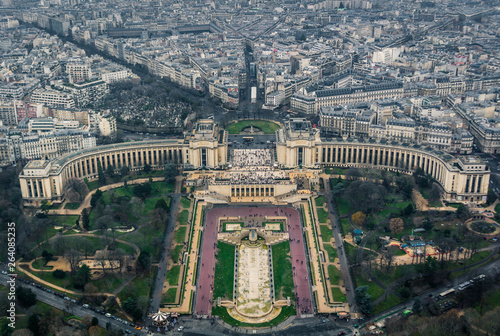 Palais de Chaillot seen from the Eiffel Tower