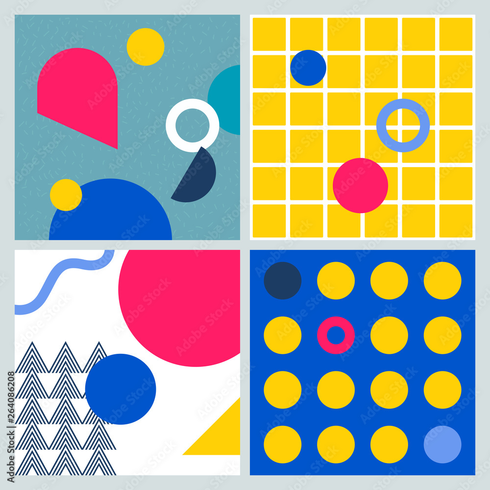 Colorful geometric vector pattern.