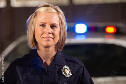 Bild auf Leinwand Portrait of a Police Woman