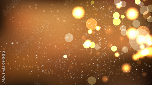Brown Blur Lights Background Vector Graphic