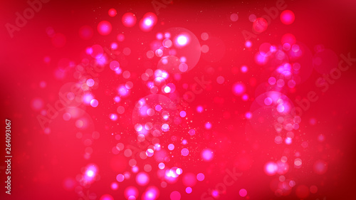 Folly Pink Blurred Bokeh Background Illustration