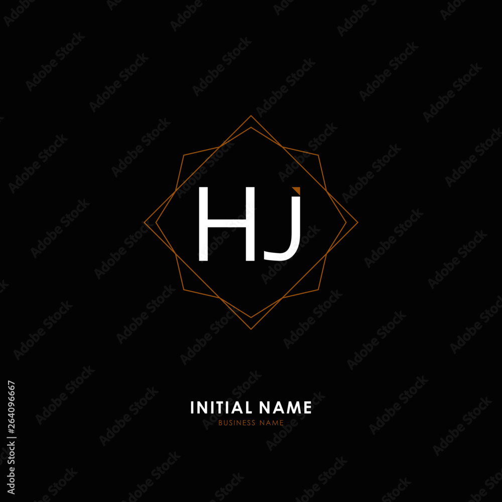 H J HJ Initial logo letter with minimalist concept. Vector with scandinavian style logo. H J HJ Initial logo letter with minimalist concept. Vector with scandinavian style logo.