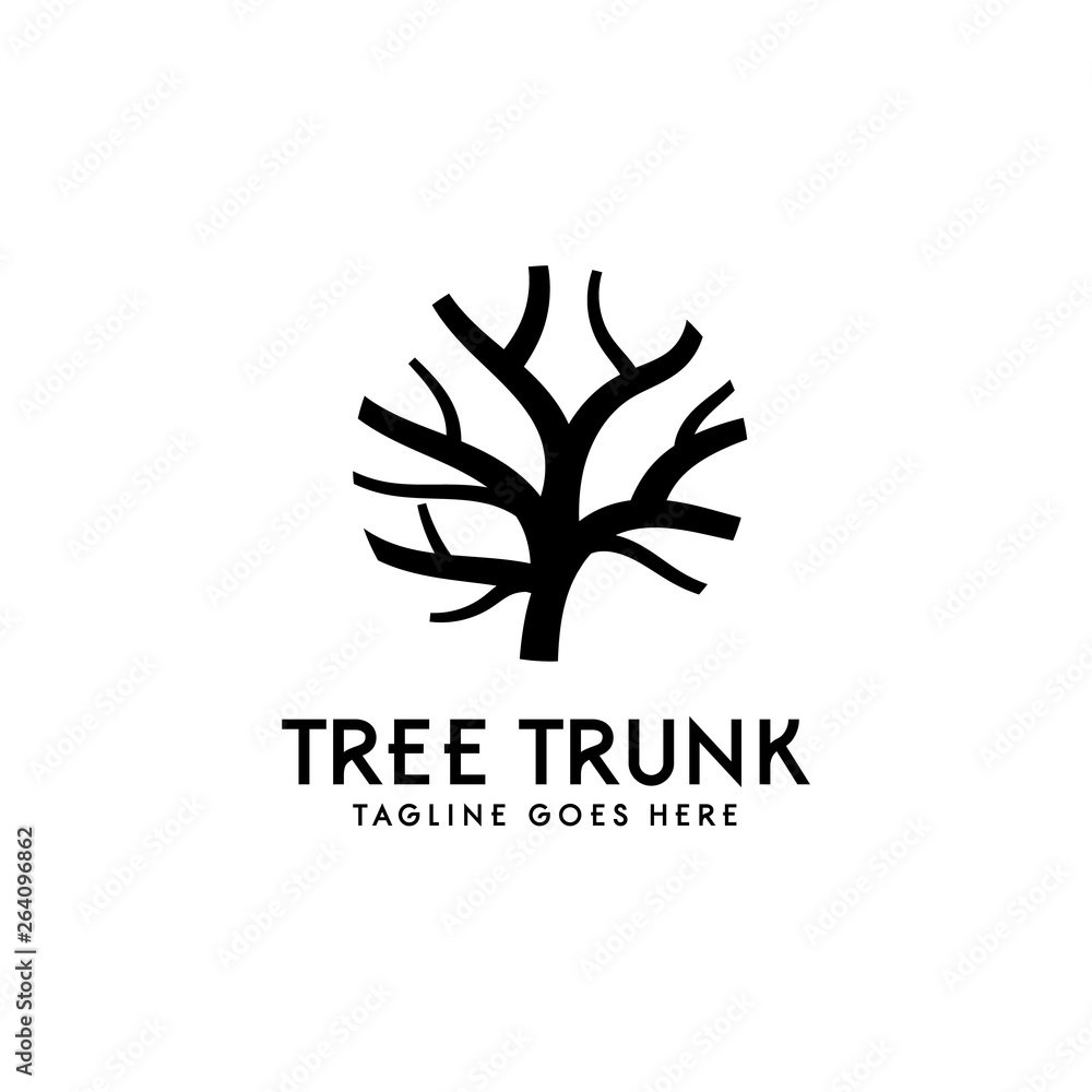 Tree Trunk Logo Design Inspiration