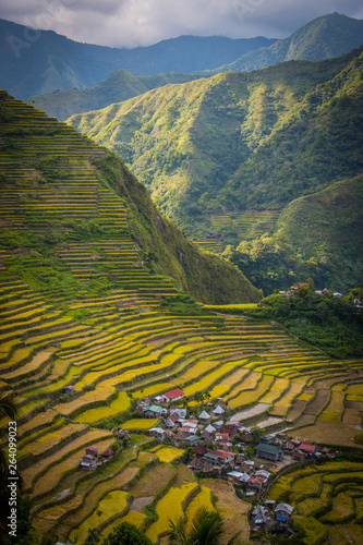 An isolated village on the Batad rice terraces in the Philippines