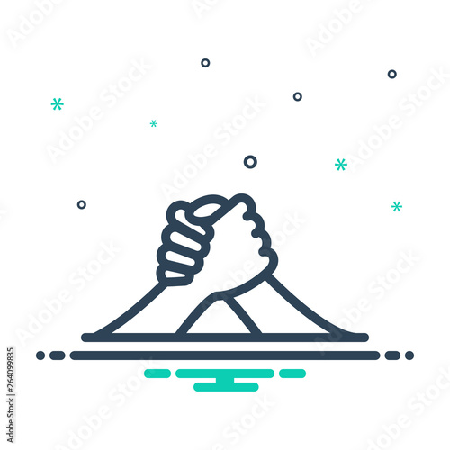 Mix line icon for Arm